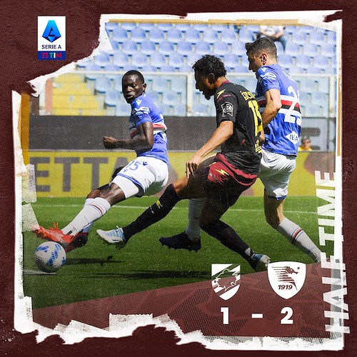 Sport, Calcio. La Salernitana batte la Sampdoria 2-1 al Marassi