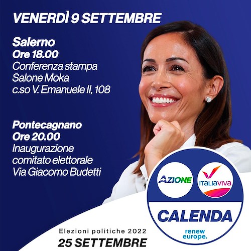 Stasera il Ministro per il Sud Mara Carfagna incontra la stampa a Salerno e inaugura comitato elettorale di Pontecagnano Faiano