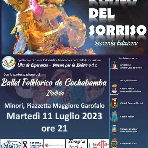 Stasera Minori accoglie il Ballet Folklorico de Cochabamba per "La Danza del sorriso"