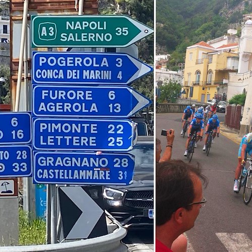 Statale Amalfitana "riservata" al Giro d’Italia l’11 maggio: Positano si organizza per garantire posto auto a residenti