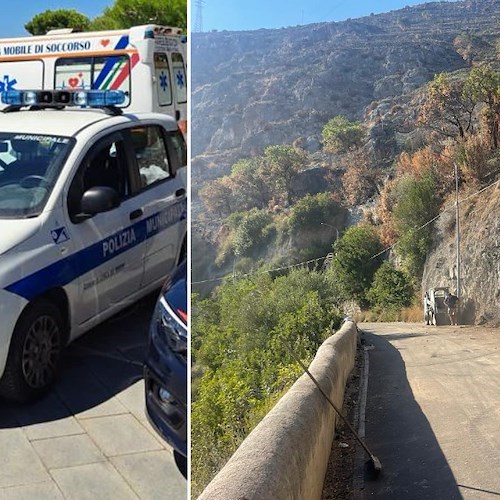 Tensione a Conca dei Marini per la strada chiusa