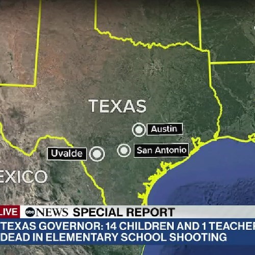 Strage di bambini in Texas, almeno 15 i morti