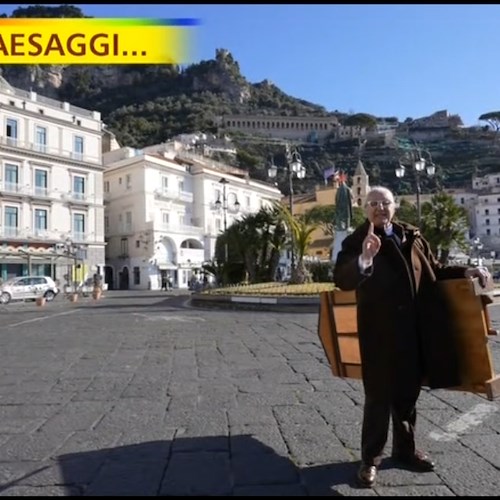 Striscia la Notizia in Costiera Amalfitana con "Paesi e Paesaggi": La carta a mano di Amalfi