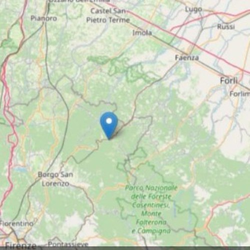 INGV, terremoto tra Toscana e Romagna