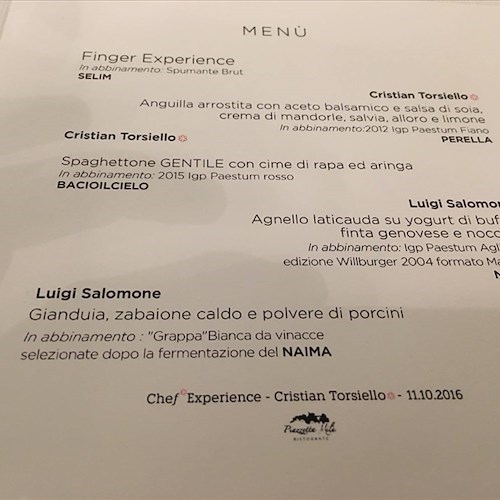 Terza serata per Chef Experience a Piazzetta Milù di Castellammare di Stabia