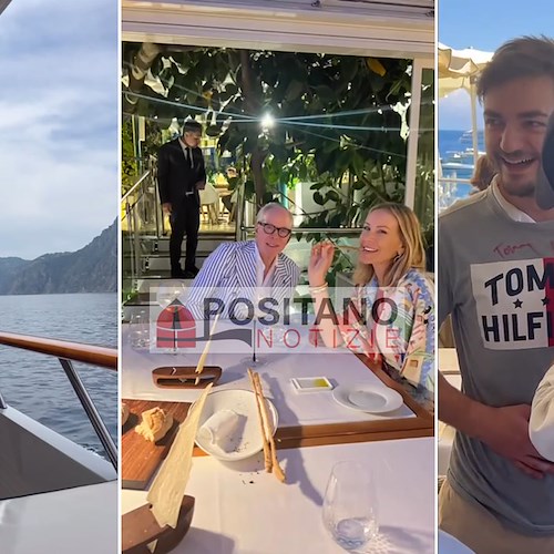 Tommy Hilfiger con la famiglia si rilassa a Capri, non solo sullo yacht ma anche dal barbiere di fiducia /FOTO