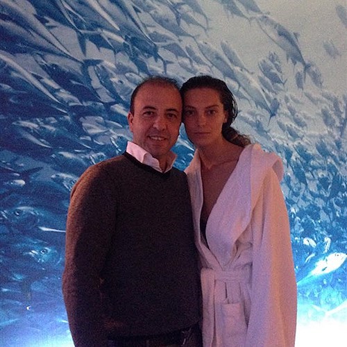 Top model Daria Werbowy ad Amalfi in posa per Vogue