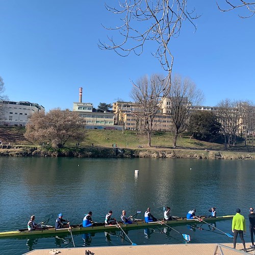 Torino, Regata Internazionale di Gran Fondo di Canottaggio, buon piazzamento dell'equipaggio costiero