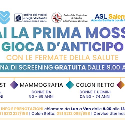 Torna a Maiori il poliambulatorio mobile dell’ASL per gli screening preventivi: 1° aprile ingresso aperto a tutta la Costiera