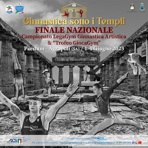 Tra Agropoli e Paestum “Ginnastica sotto i Templi”: dall'1 al 4 giugno gareggiano oltre 1000 atleti da tutta Italia