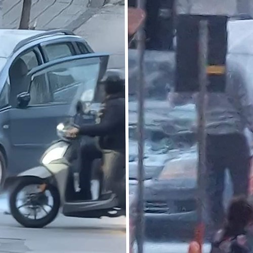 Tragedia sfiorata a Pagani: auto in fiamme, intervento salvavita di un giovane volontario fuori servizio<br />&copy; Gruppo Telenuova