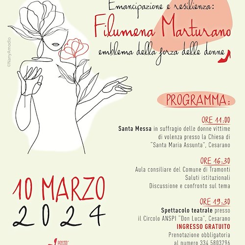 Tramonti, 10 marzo il gruppo teatrale “Cesarano” celebra la donna con l’esempio di Filumena Marturano