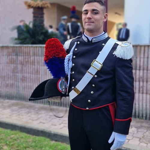 Tramonti, a 21 anni Francesco Amato entra nell'Arma dei Carabinieri