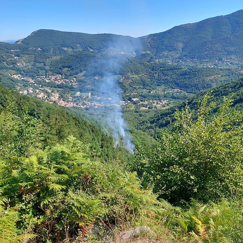 Tramonti incendio Passo
