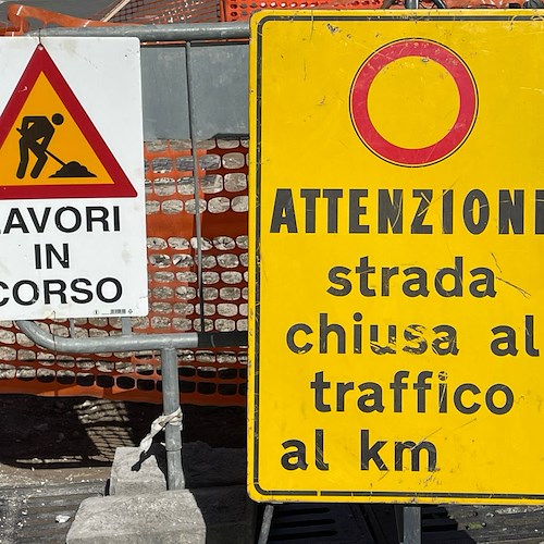 Tramonti, da Polvica a Corsano strada chiusa dal 5 giugno per lavori di posa asfalto