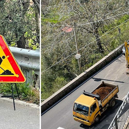 Tramonti, dal 16 maggio al 1° giugno strada chiusa per posa cavi elettrici lungo SP2 /ORARI