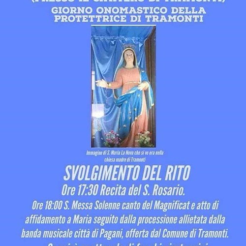 Tramonti, il 12 settembre si celebra Santa Maria la Nova: una tradizione che unisce generazioni