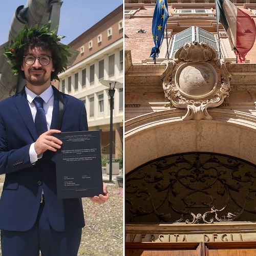 Tramonti, laurea magistrale in Ingegneria del veicolo da 110 e lode per Marco Giordano