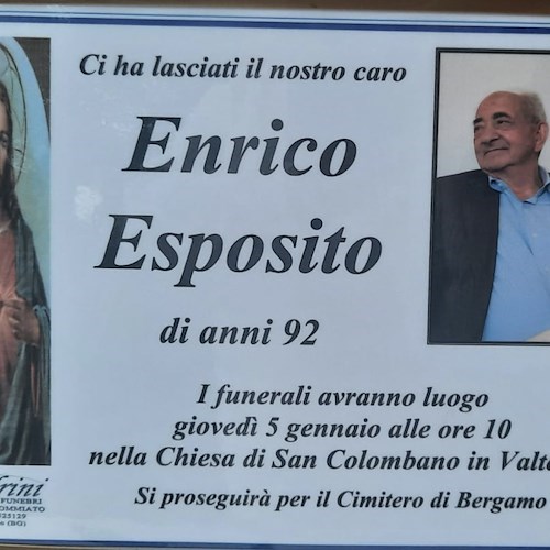 Tramonti piange la scomparsa di Enrico Esposito, nel 1960 portò la pizza a Verona 