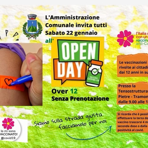Tramonti, sabato 22 doppio appuntamento con la prevenzione: open day vaccinale e screening scolastico