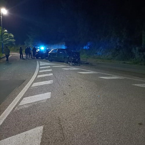 Tramonti. Scontro frontale al bivio di Cesarano, due persone in ospedale /foto