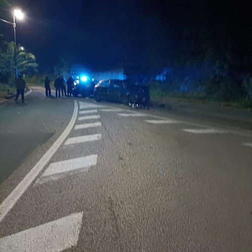 Tramonti. Scontro frontale al bivio di Cesarano, due persone in ospedale /foto