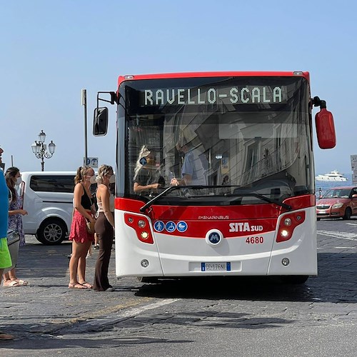 Trasporto pubblico, da oggi aumenta il costo dei biglietti anche in Costa d’Amalfi