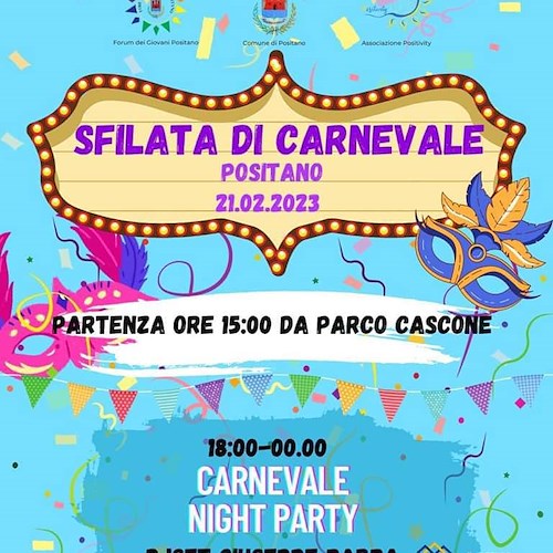 Tre giorni di eventi per il Carnevale a Positano