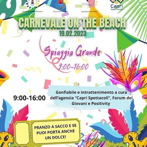 Tre giorni di eventi per il Carnevale a Positano