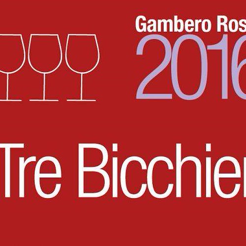 Tre vini Costa d'Amalfi premiati con Tre Bicchieri da Gambero Rosso