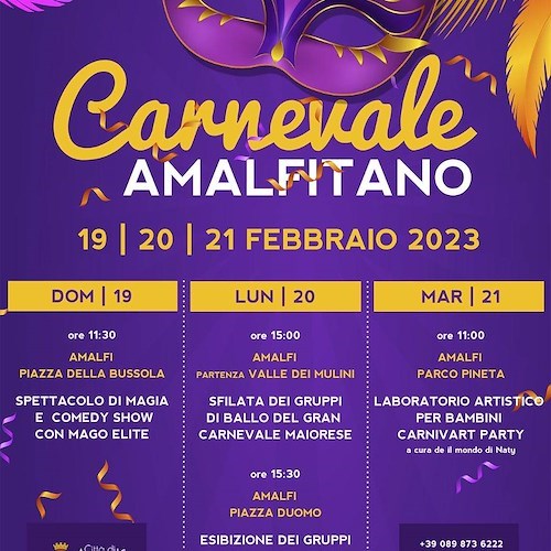 Tutta l’energia del Carnevale Amalfitano è pronta a sprigionarsi 