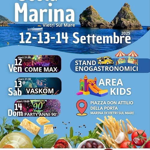 Tutto pronto per Gusta Marina: a Vietri sul Mare tre giorni tra sapori, musica e tradizione
