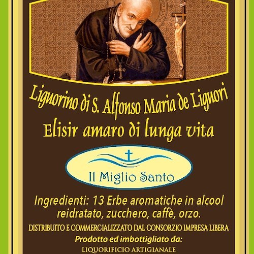 Un amaro ispirato a Sant’Alfonso, lo produce Carlo Mansi di Minori