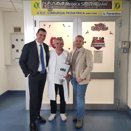 Un ecografo di ultima generazione donato al reparto di Chirurgia Pediatrica dell'Ospedale di Salerno
