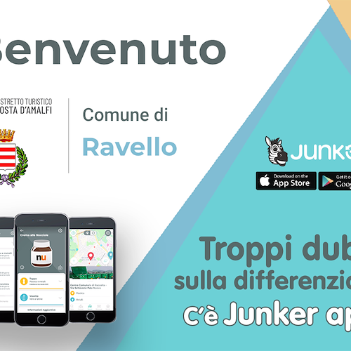 Un "tutor" per la raccolta differenziata, a Ravello ecco Junker app