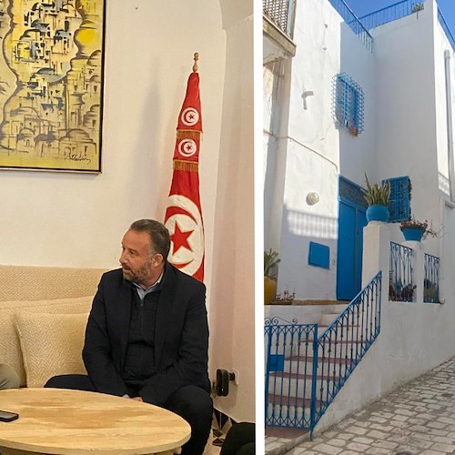 Una delegazione da Positano a Sidi Bou Said in virtù di uno scambio culturale e commerciale con la città tunisina