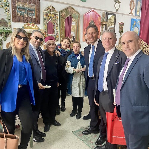 Una delegazione da Positano a Sidi Bou Said in virtù di uno scambio culturale e commerciale con la città tunisina