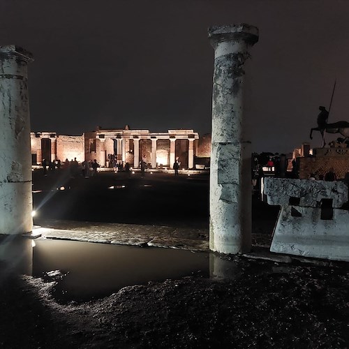 Pompei di notte <br />&copy; Pompeii - Parco Archeologico