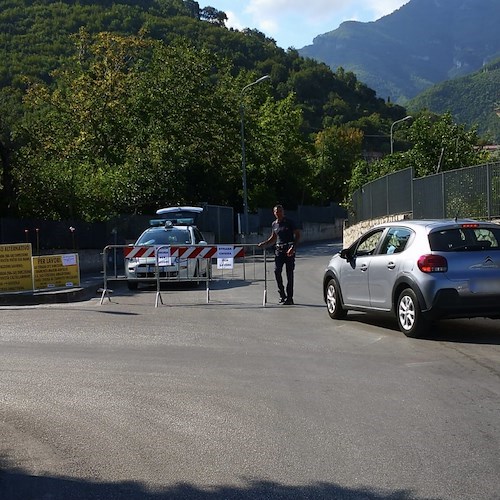 Valico di Chiunzi, lavori terminati a Corbara: strada totalmente riaperta