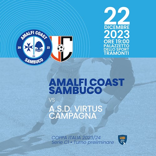 Venerdì l'Amalfi Coast Sambuco a Tramonti per qualificarsi alle Final Eight