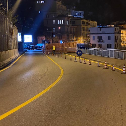 Vietri-Salerno, strada riaperta a senso unico alternato [FOTO-VIDEO]