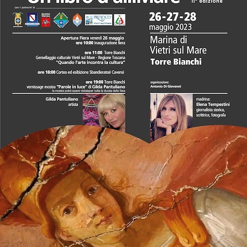 Vietri sul Mare: dal 26 al 28 maggio novità letterarie e incontri con gli scrittori alla Fiera del Libro