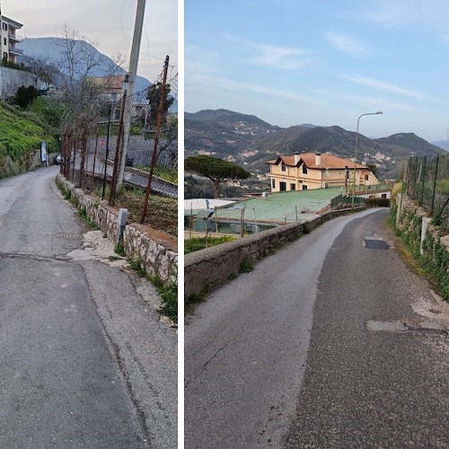 Vietri sul Mare, presto nuovo asfalto nelle frazioni. Comitato Civico Dragonea: «Nessuna notizia su ripristino strada franata al Santuario»