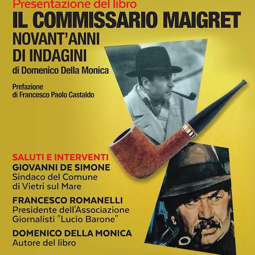 Vietri sul Mare, sabato 23 aprile il dottor Della Monica presenta il suo libro sul commissario Maigret