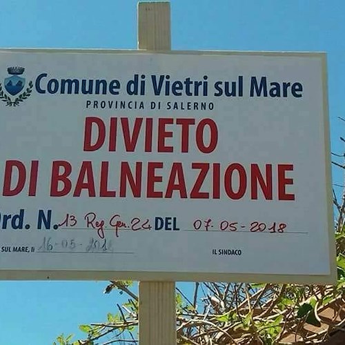 Vietri sul Mare, sindaco ordina divieto di balneazione temporaneo