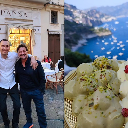 Jari Gugliucci and Silvia Mazzieri in Amalfi to celebrate Greta's first birthday