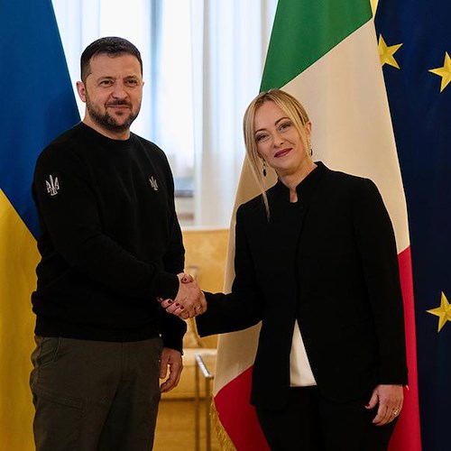 Zelensky in visita a Roma: «Venite in Ucraina per vedere cosa ha fatto Putin»