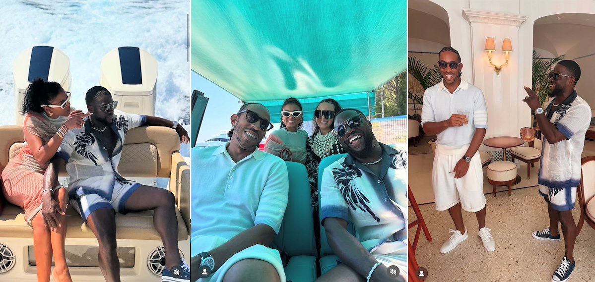 Amalfi, le star internazionali Kevin Hart e Ludacris in vacanza al Borgo Santandrea
