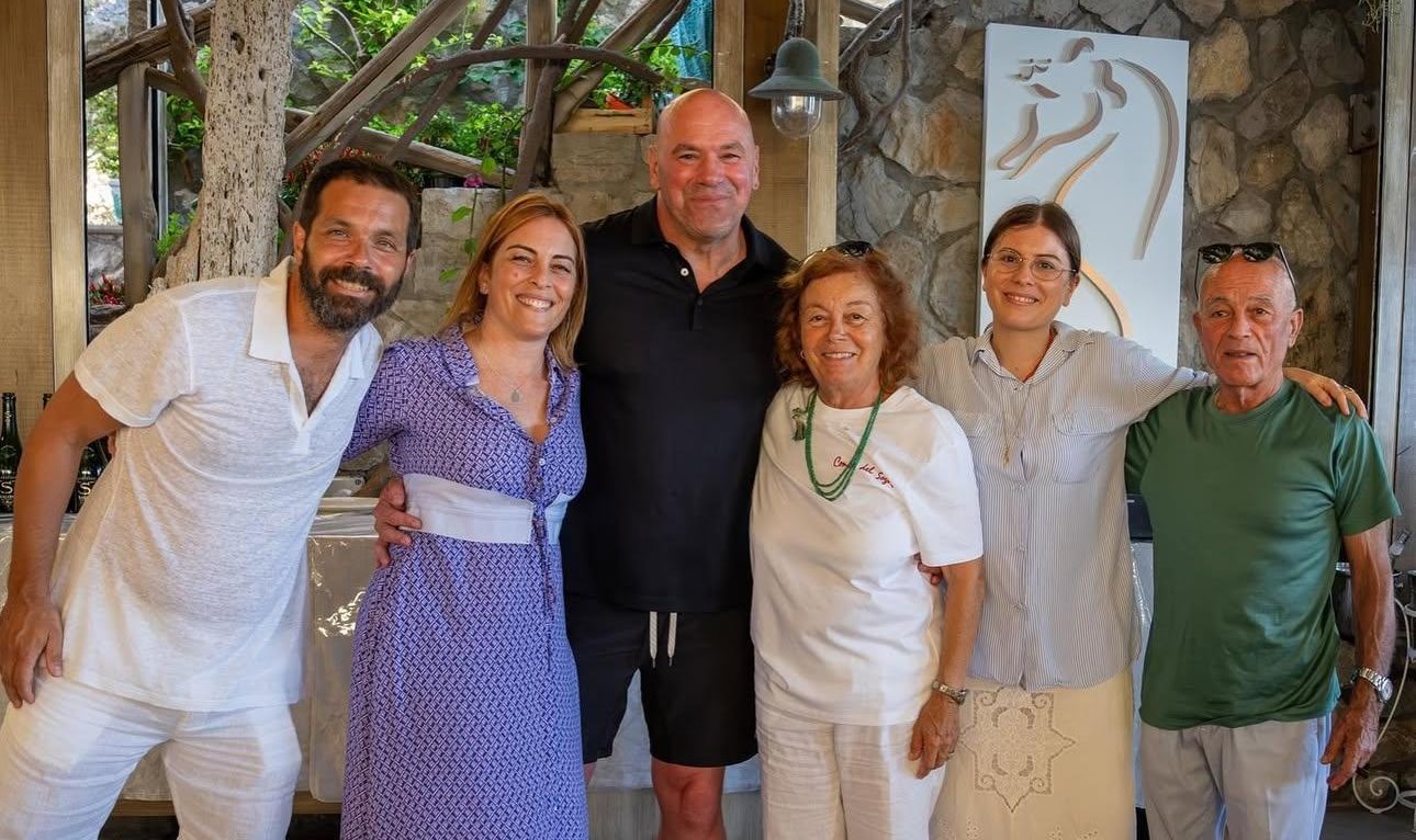Dana White ospite della Conca del Sogno: la Costiera conquista anche il numero uno delle arti marziali miste