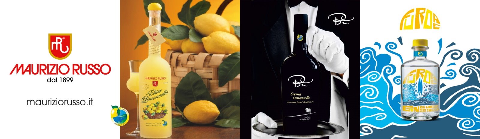 Maurizio Russo, dal 1899 un’avventura lunga quattro generazioni. Distillati ed eccellenze, Elisir di limone, Limoncello 100% con limoni IGP Costa d'Amalfi